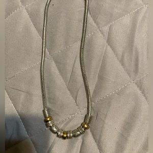 Brighton necklace gold/silver. Excellent condition